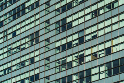 Low angle view of modern building in city