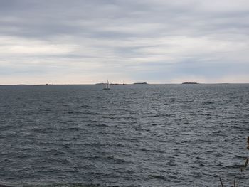 Scenic view of sea against sky