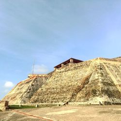 Low angle view of temple against clear sky