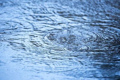 Full frame shot of rippled water during rainy season