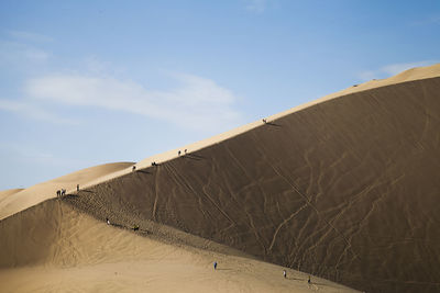 Scenic view of desert against sky