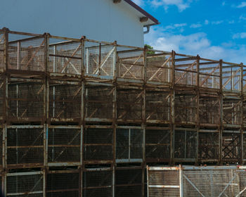 Low angle view of building against sky