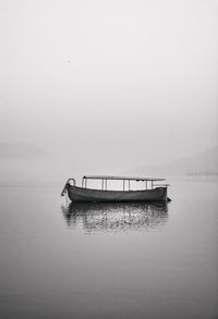 Lone boat  in lake