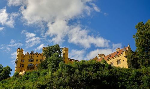 Low angle view of buildings against sky