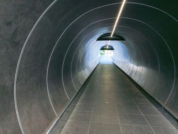 View of empty tunnel