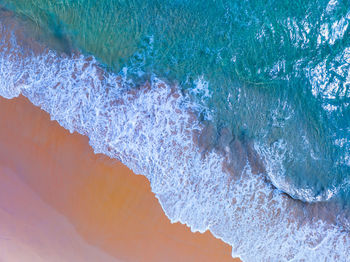 Sea surface aerial view,bird eye view photo of waves and water surface texture