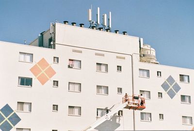 Low angle view of building against sky