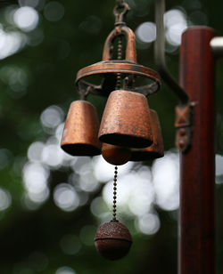 Close-up of door bell