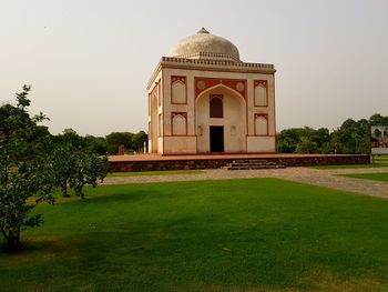 View of historical building against clear sky