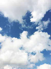 Low angle view of clouds in sky