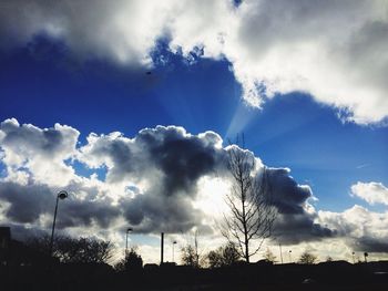 Low angle view of cloudy sky