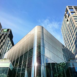 Low angle view of modern building