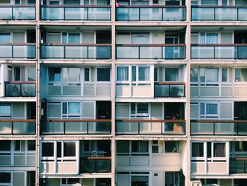 Full frame shot of apartment building