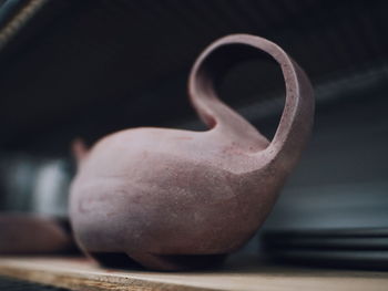 Close-up of strawberry on table