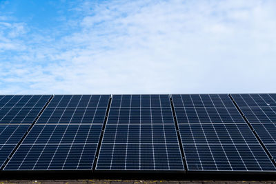 Low angle view of solar panel