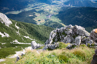 Scenic view of landscape and mountains