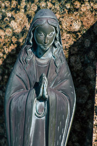 Close-up of angel statue