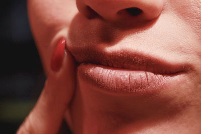 Close-up portrait of a woman