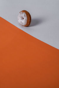 High angle view of sweet food on table