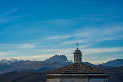 View of building against blue sky