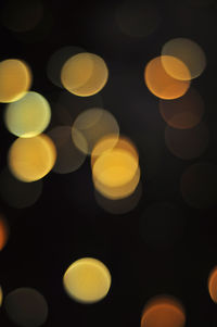 Defocused lights at night