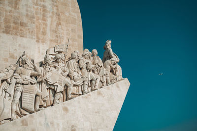  'padrão dos descobrimentos' aka monument of discoveries in the tagus river in lisbon portugal