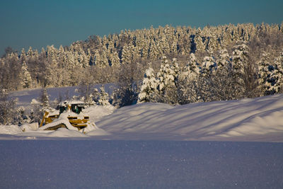 Snow covered landscape