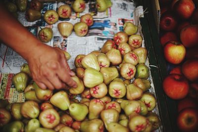 Fruits for sale at market stall