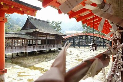 Silhouette of woman against sky