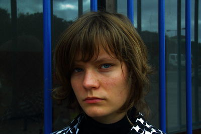 Close-up portrait of young woman