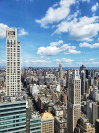 Aerial view of buildings in city