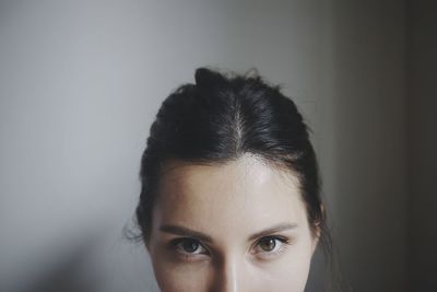 Close-up portrait of young woman