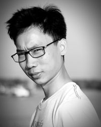 Close-up of young woman