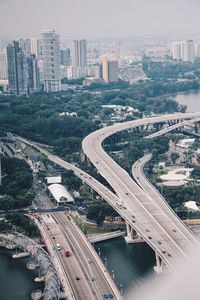 Aerial view of city