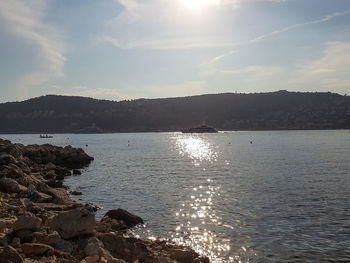 Scenic view of sea against sky