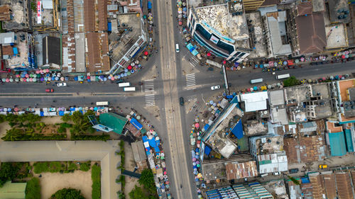 Aerial view of dar es salaam, tanzania