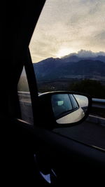 Close-up of car window