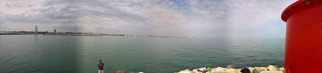 Panoramic view of sea against sky