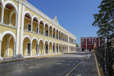 View of building in city