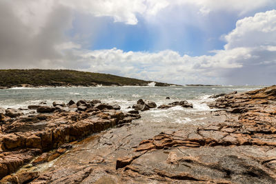 Scenic view of sea against sky