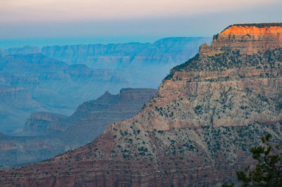 Scenic view of mountain range