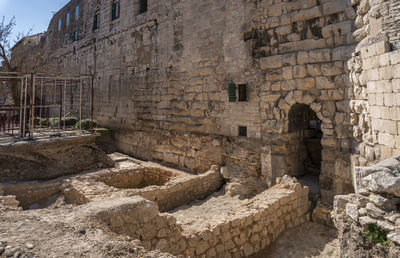 View of old ruins