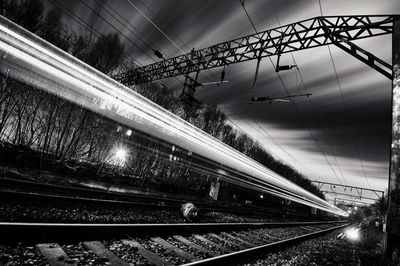 Train at railroad station platform