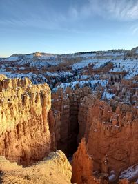 Snow covered bryce