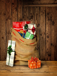 Potted plant on table