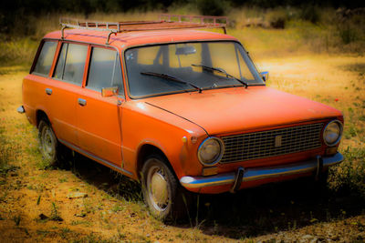 Car on road