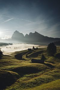 Scenic view of landscape against sky