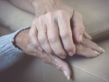 Close-up of hands