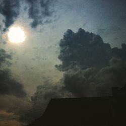 Scenic view of cloudy sky during sunset