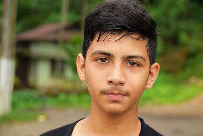 Close-up portrait of young man